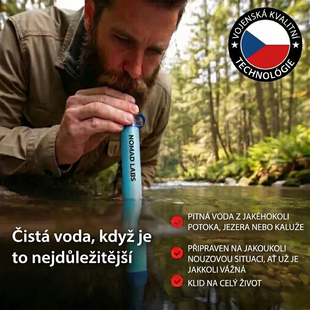 HYDRA-X2 – Survival filtrační brčko na vodu (pro 400 litrů pitné vody) — 1